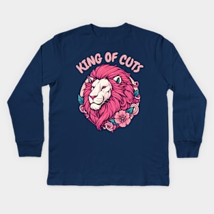 Lion Hairstylist Kids Long Sleeve T-Shirt